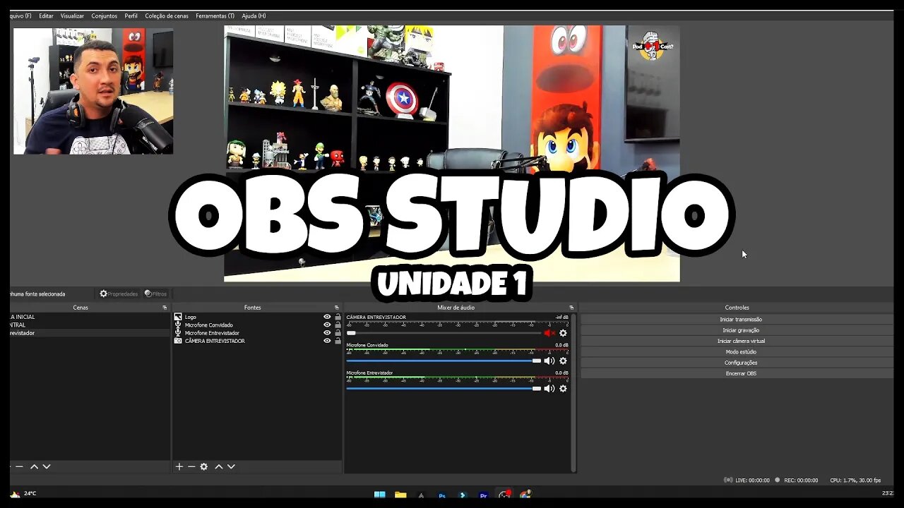 COMO MONTAR O SEU PODCAST? | PARTE 3 | USANDO O OBS STUDIO| UNIDADE 1