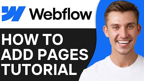 HOW TO ADD PAGES IN WEBFLOW