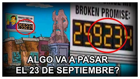 LA DATA NASCOSTA NEI CARTONI DEI SIMPSON SULLA PREVISIONE DEL 23 SETTEMBRE DOCUMENTARIO SUCCEDERà QUALCOSA IL 23 SETTEMBRE 2023?O IN UN FUTURO 23 SETTEMBRE?