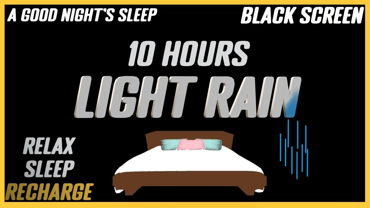 Soothing Light Rain For Relaxation + Sleep