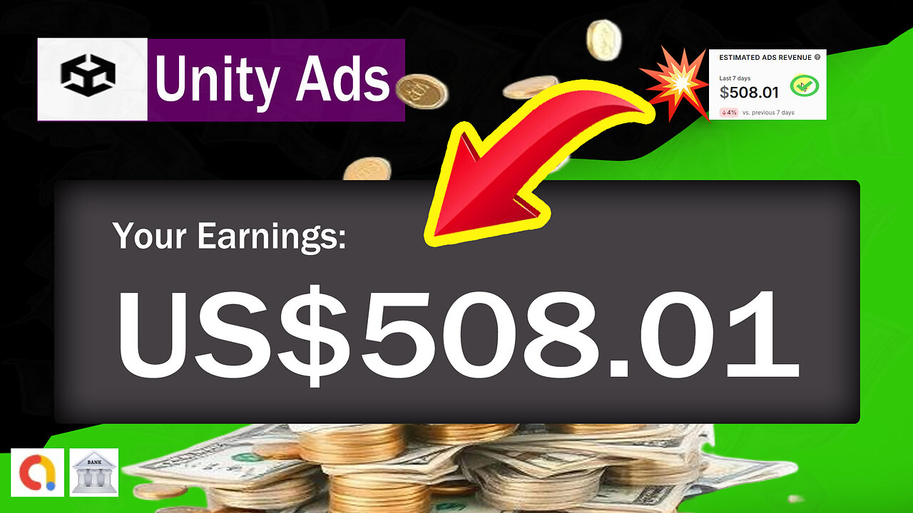 Paid $508.01 Unity ADS (EARN MONEY $100 DAILY )