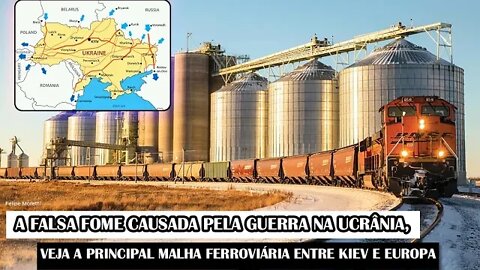 A Falsa Fome Causada Pela Guerra Na Ucrânia, Veja A Principal Malha Ferroviária Entre Kiev E Europa