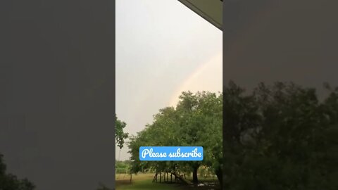 AMAZING Double Rainbow 🌈 🌈 after Texas Storm! #shorts