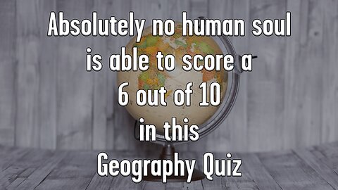 Challenging Geography Quiz