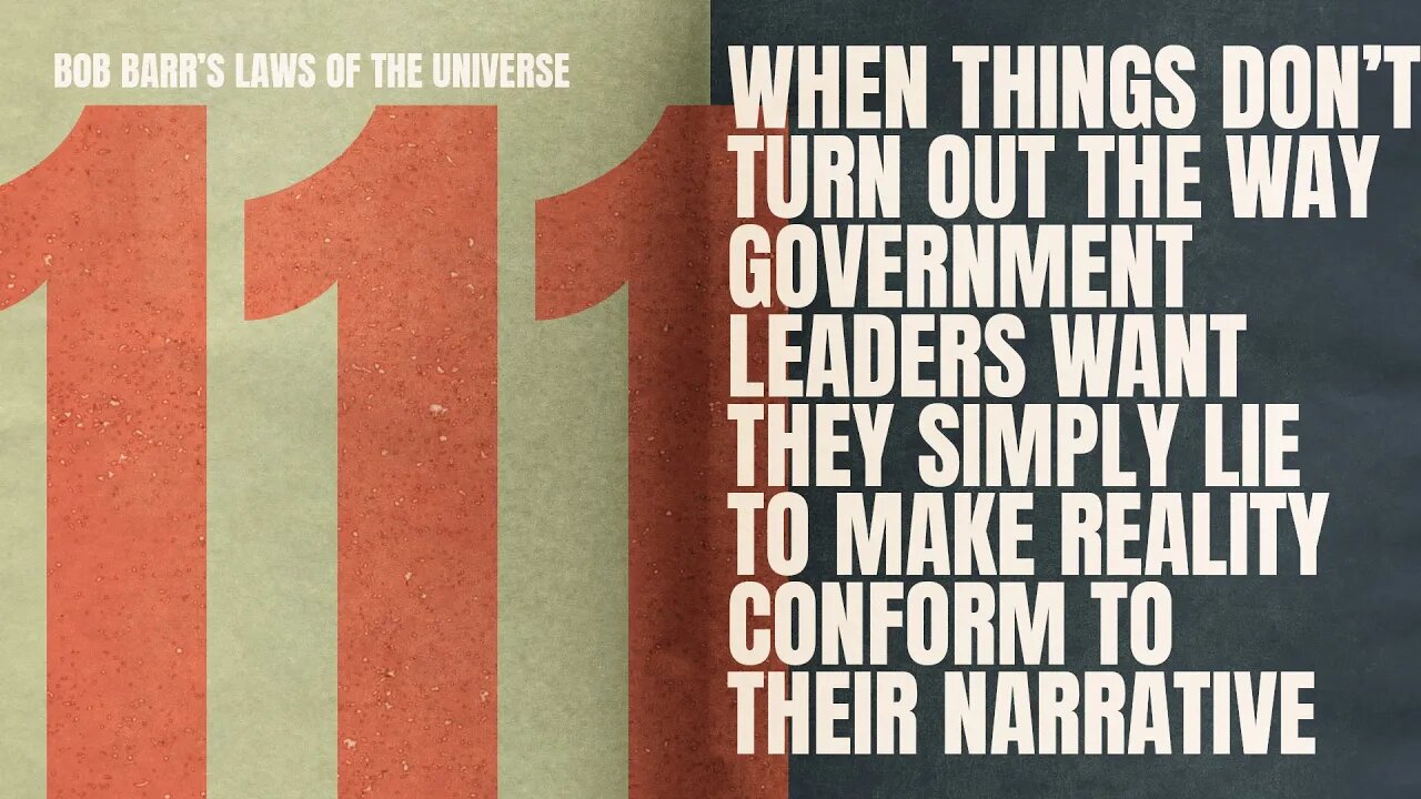 Biden's Broke Promise | Bob Barr's Laws of the Universe Best Of #1