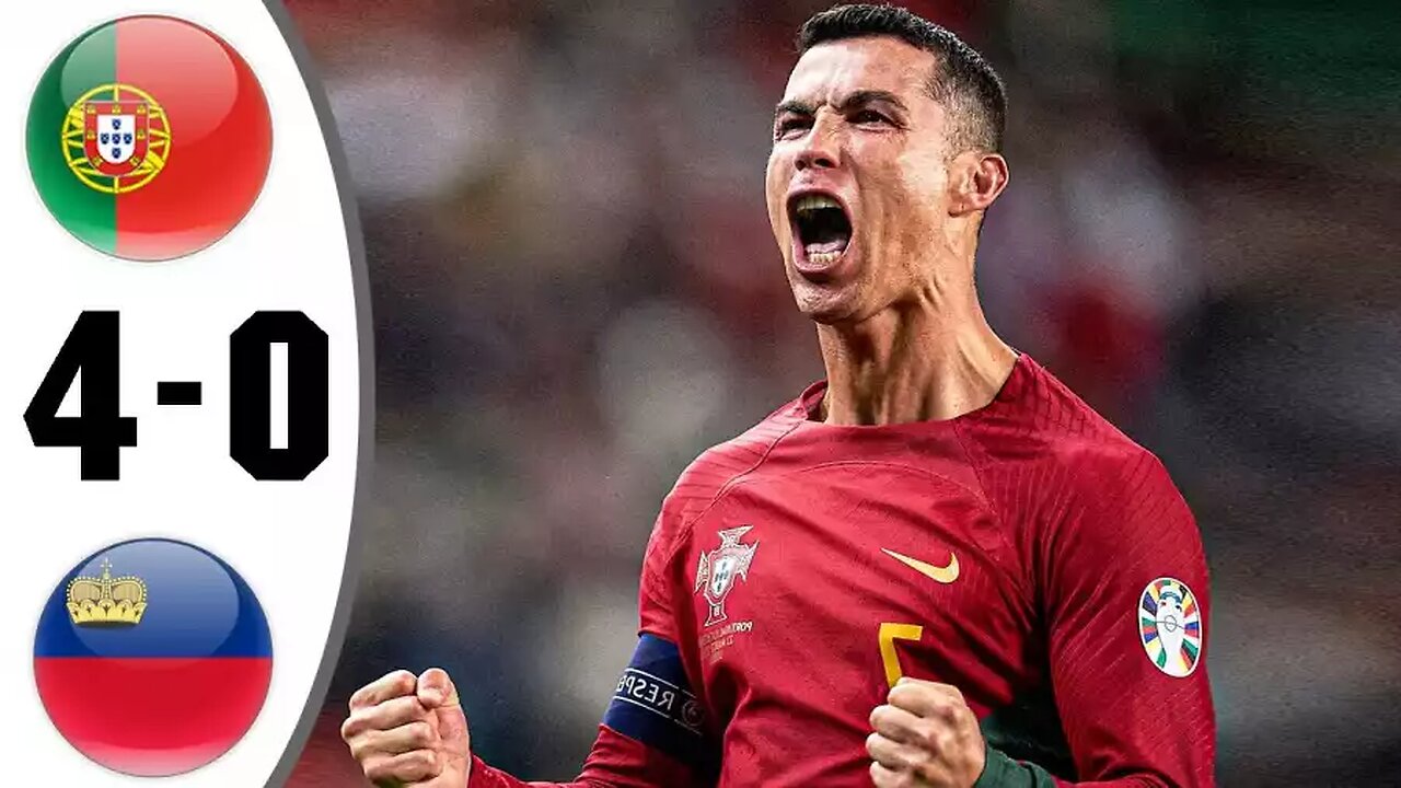 Portugal vs Liechtenstein 4-0 | RONALDO 2 GOALS & 3 ASSIST EXTENDED HIGHLIGHTS & ALL GOALS 2023 HD |