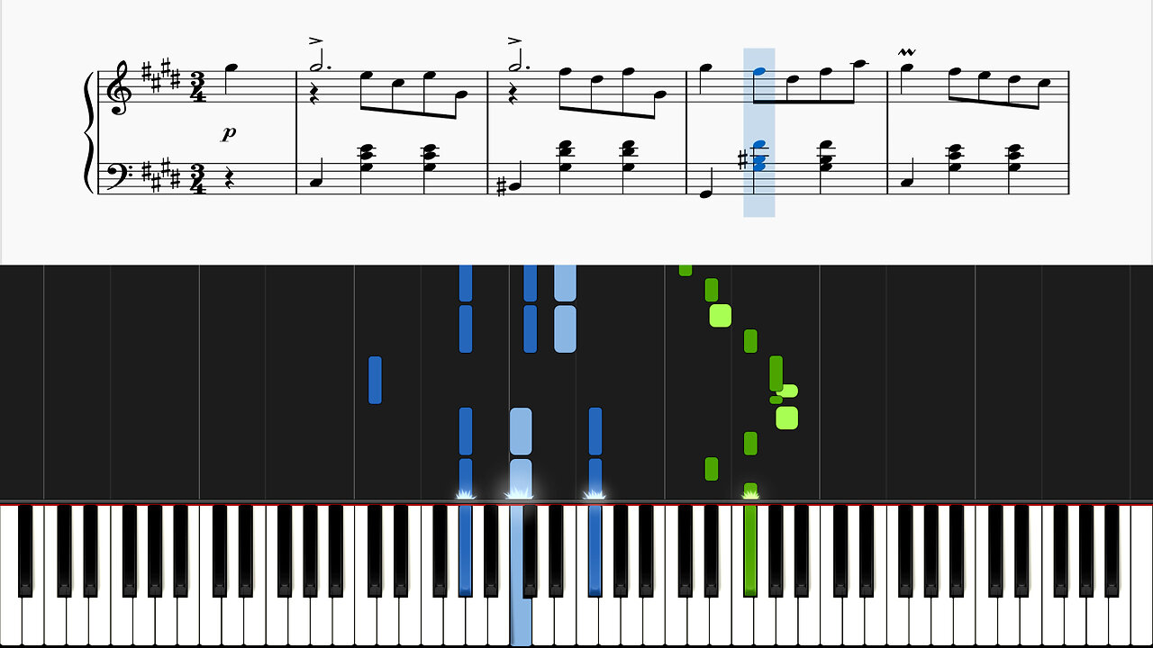 F. Schubert - 12 Grazer Waltzer, D. 924, Op. 91, No. 3 (Piano Tutorial)