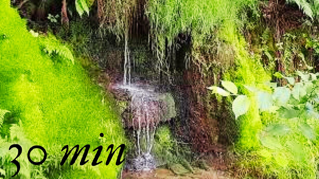 30 Minutes. Enchanted Waterfall, Relaxing Piano Music, For Stress Relief, Healing Music, Soft Music