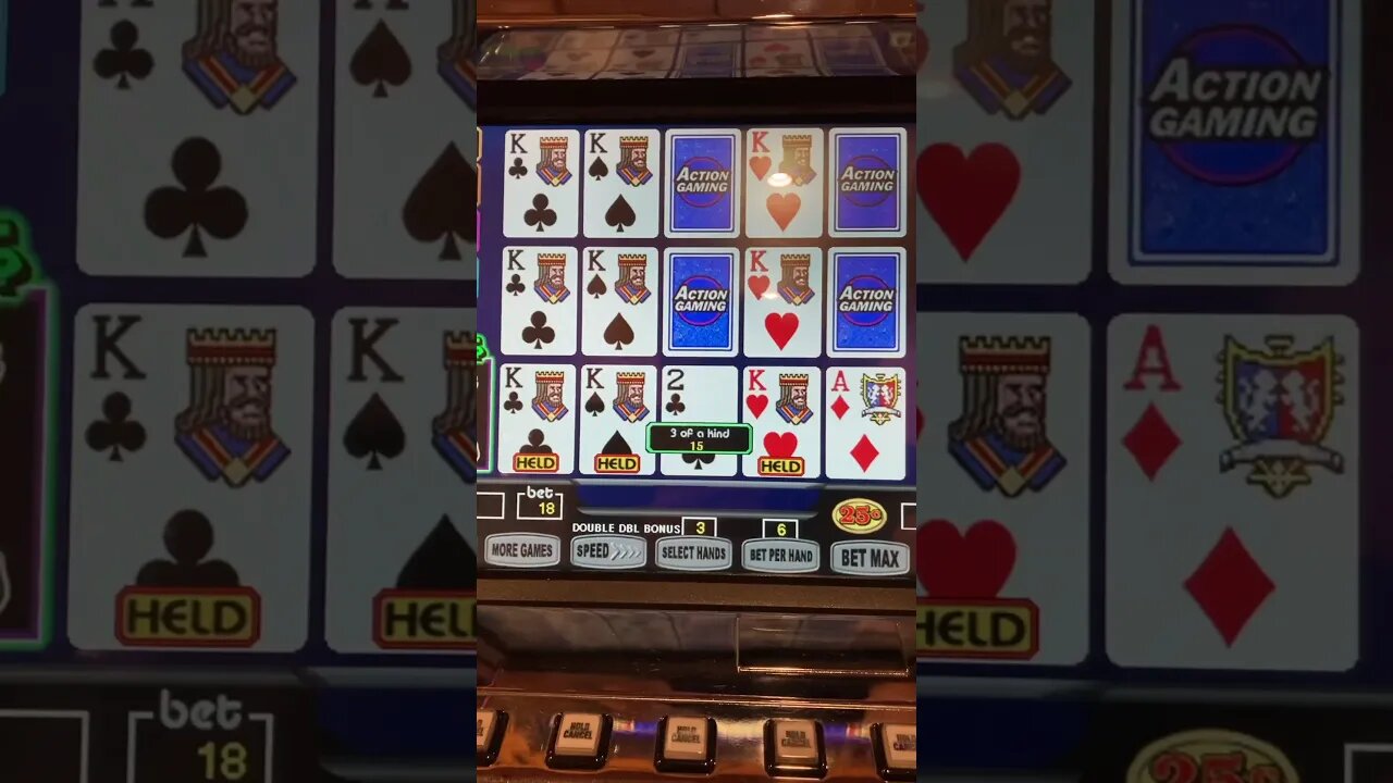 KING ME! #Shorts #VideoPoker