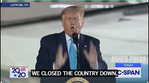 "We did the right thing, we closed the country down"..."I could've kept it open...”