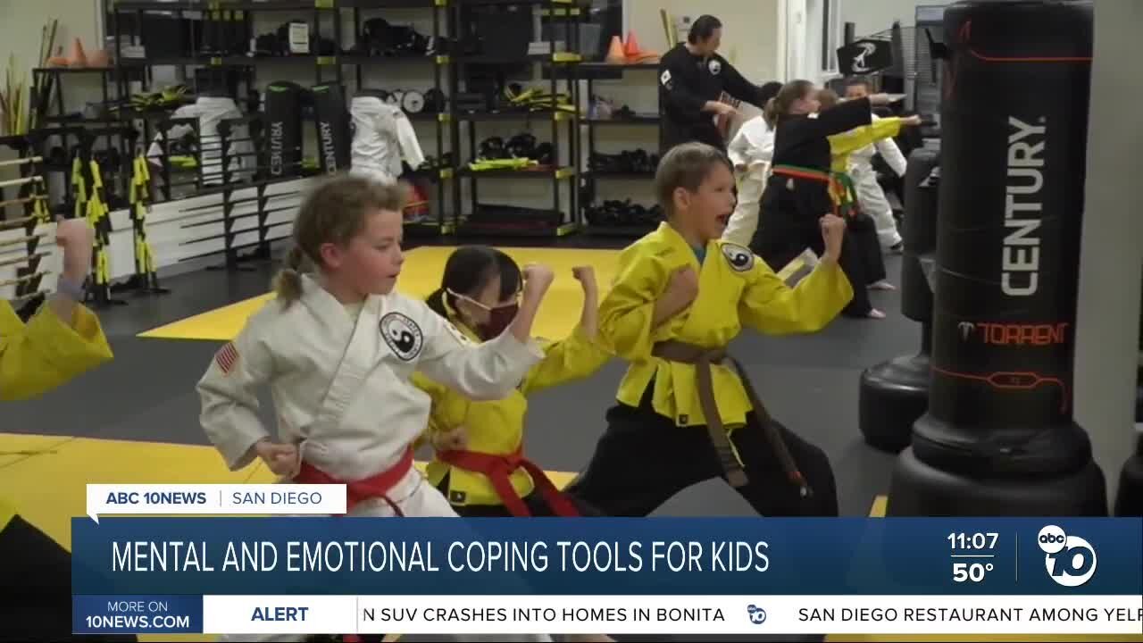 Among the mental and emotional coping tools for kids: Karate