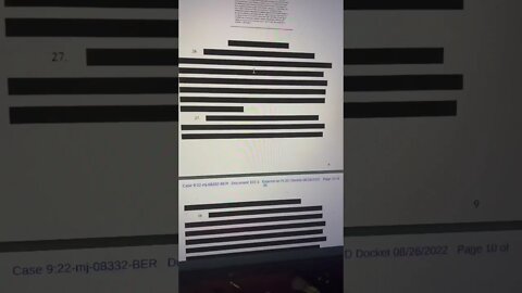 The mar a Lago raid affidavit has been released and it’s redacted to hell and back￼