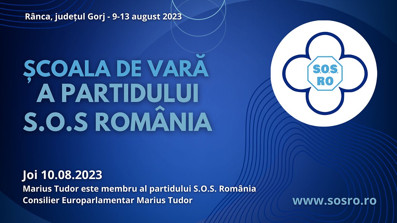 Marius Tudor este membru al partidului S.O.S. România