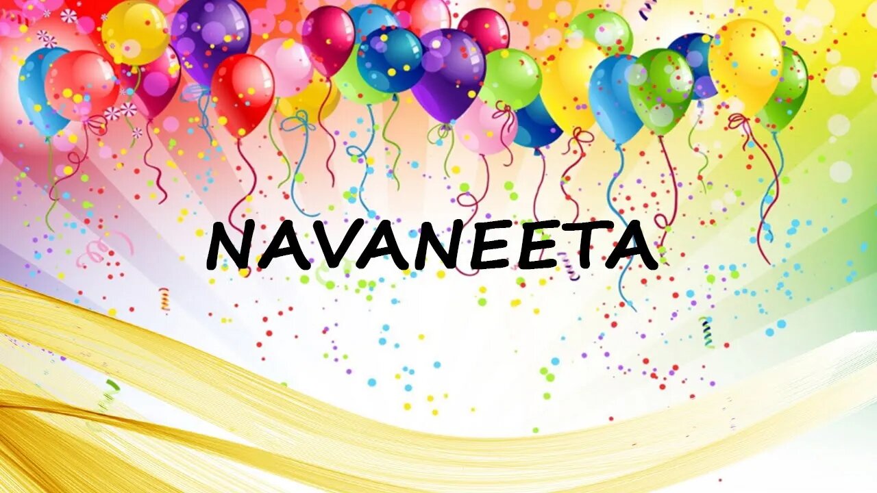 Happy Birthday to Navaneeta - Birthday Wish From Birthday Bash