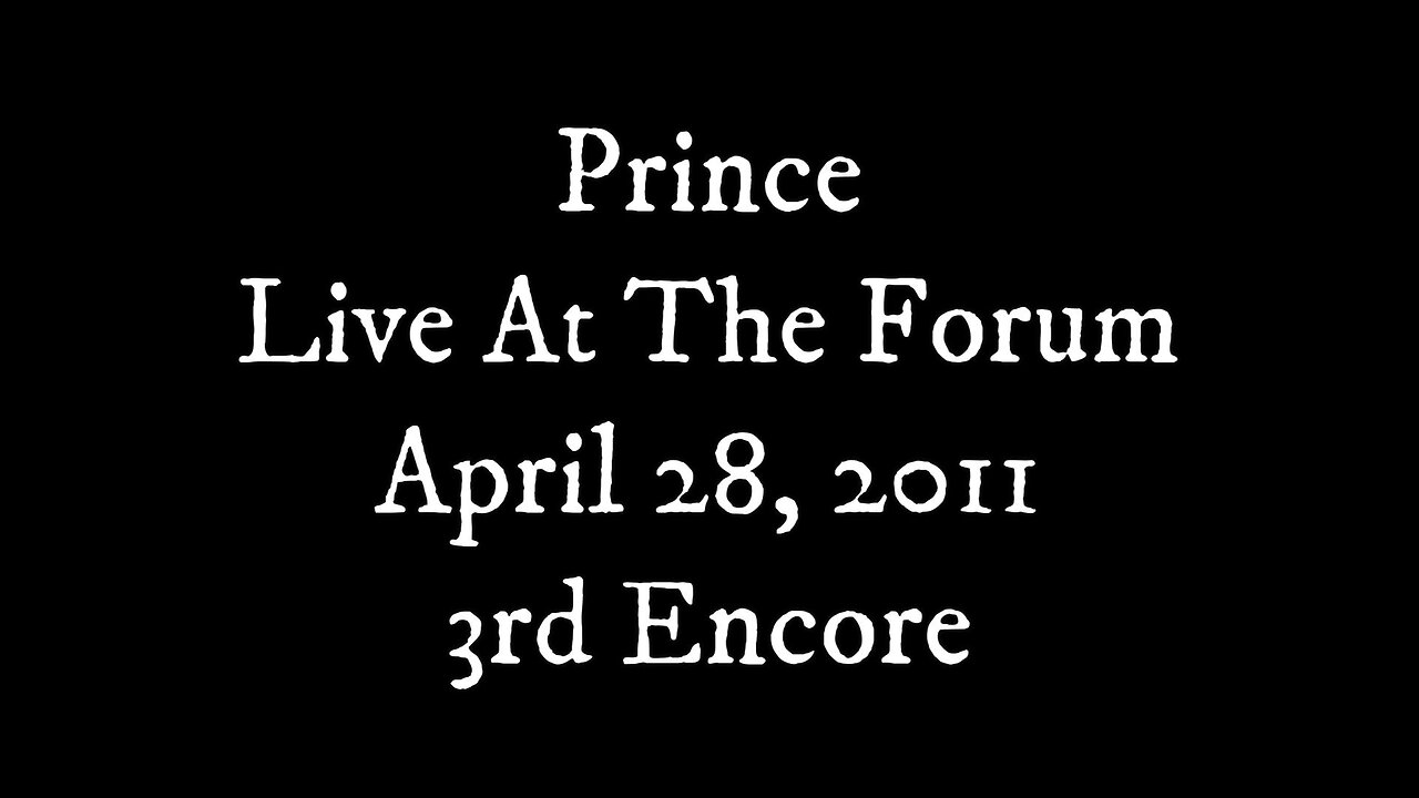 Prince - Live at the Forum