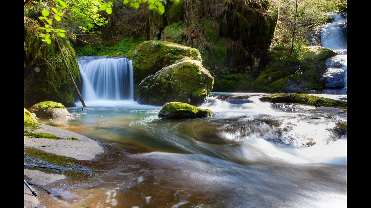 Relaxing Music with waterfall calming music, Sleep music, Stress Relief Music, Meditation Music
