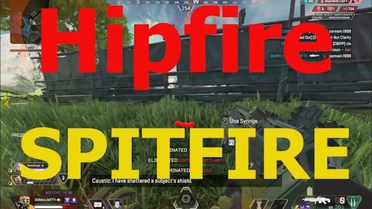 SPITFIRE HIPFIRE is OP #apex #apexlegends #OldManJM #apexlegendsmoments #apexlegendsepic