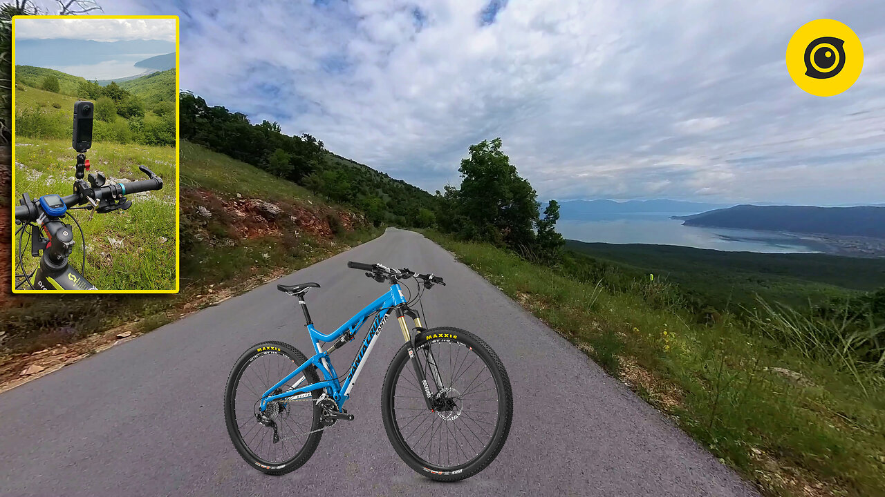 BIKE RIDE TOUR *Insta360 X3* | Street View, National Park "Galicica" Macedonia (2023)