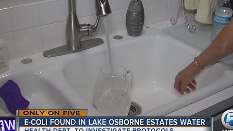 E-coli found in Lake Osborne Estates water