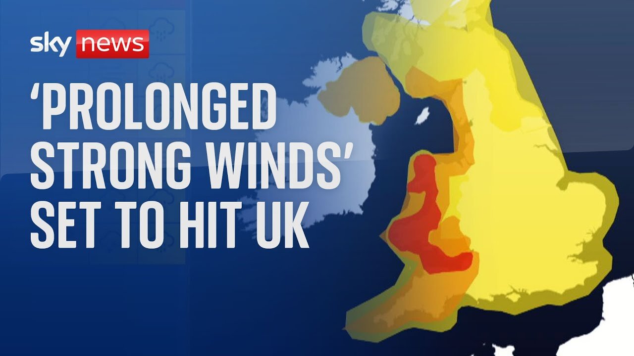 Storm Darragh: Rare red weather warning issued, with Britain set to be battered by strong winds