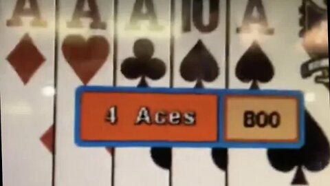 Quad Aces! Five play #VideoPoker #DoubleDoubleBonus #4OAK