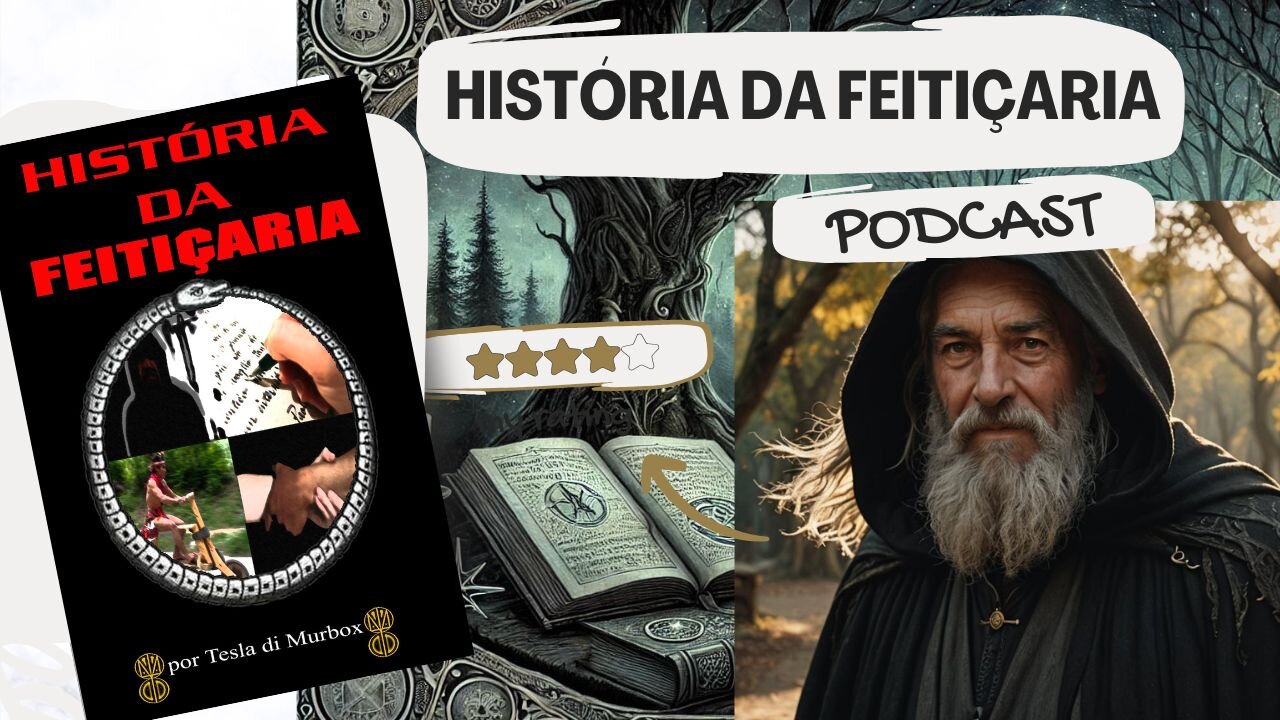 Podcast sobre o livro "História da Feitiçaria" de Tesla di Murbox