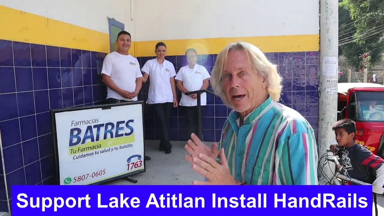 We can Help Lake Atitlan Guatemala by Handrails, Stop Danger of Falling