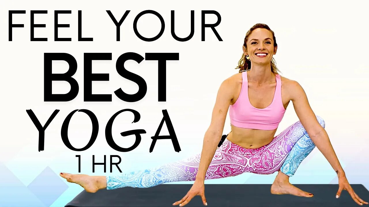 Beginners Yoga Flexibility, Build Strength & Burn Calories | 1 Hour with Chelsey Jones