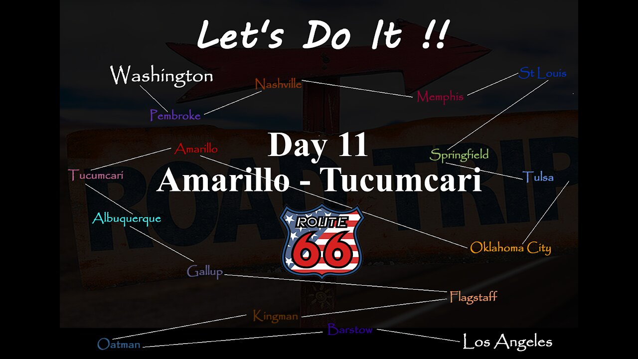 AMERICAN ROAD TRIP, ROUTE 66, Day 11 Amarillo to Tucumcari