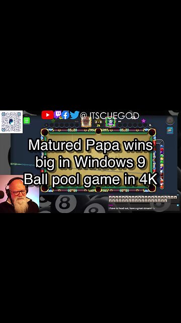 Matured Papa wins big in Windows 9 Ball pool game in 4K 🎱🎱🎱 8 Ball Pool 🎱🎱🎱