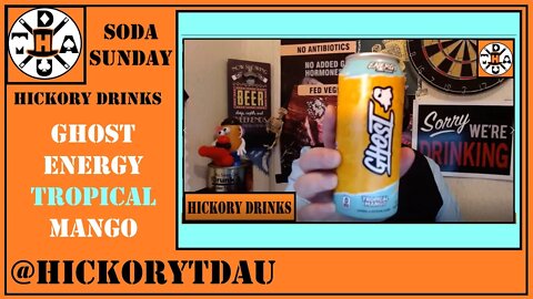 Ghost Energy Tropical Mango I HIckory Drinks I Soda Sunday