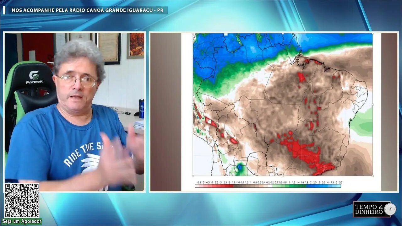 Previsão do tempo mostra chuva no Sul na próxima semana