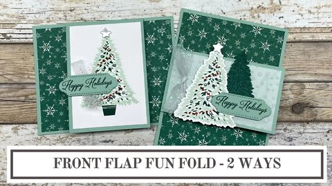 Easy Front Flap Fun Fold Card | 2 Ways