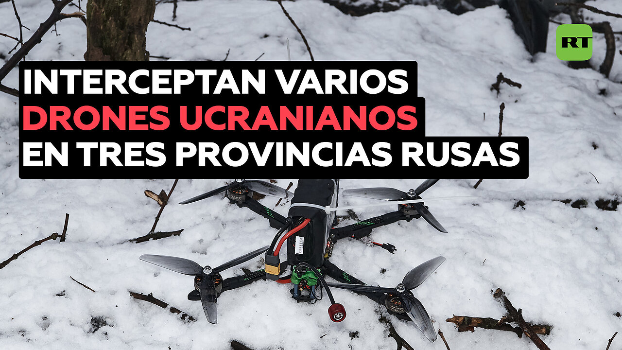 Rusia intercepta varios drones ucranianos en tres provincias