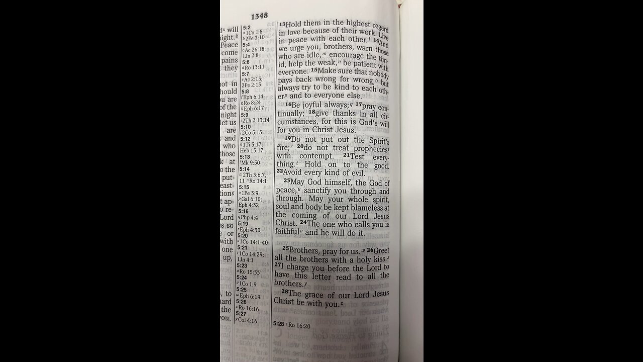 1 Thessalonians 5:16-24
