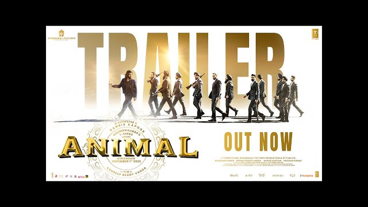 ANIMAL (TELUGU OFFICIAL TRAILER) Ranbir Kapoor, Rashmika, Anil K, Bobby D -Sandeep Vanga - Bhushan K