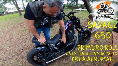 Savage 650: Primeira tentativa de Rolê já ESTRAGUEI a SUA MOTO, Bora ARRUMAR