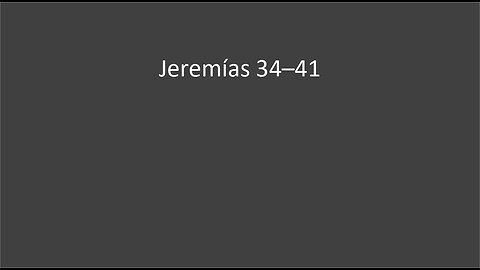 Jeremias 34-41