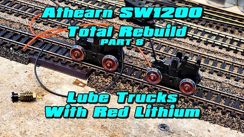 Athearn SW1200 8 Lube Trucks with Red Lithium