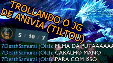 O OLAF FICOU MUITO PUTO | TROLLANDO NO LOL #1