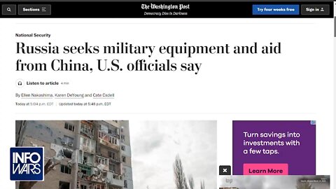 GLOBAL EMERGENCY! Putin Asks China for Military Aid, Arrests Spy Chief in Massive Escalation