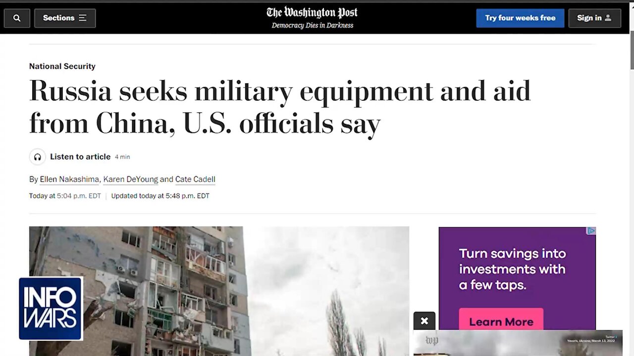 GLOBAL EMERGENCY! Putin Asks China for Military Aid, Arrests Spy Chief in Massive Escalation