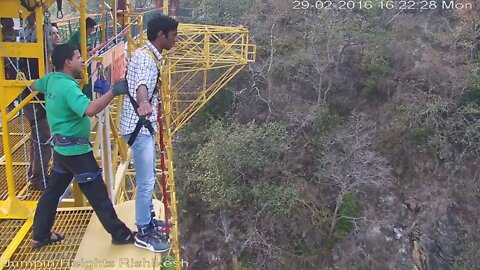 The Funny Bungee Jump in Rishikesh