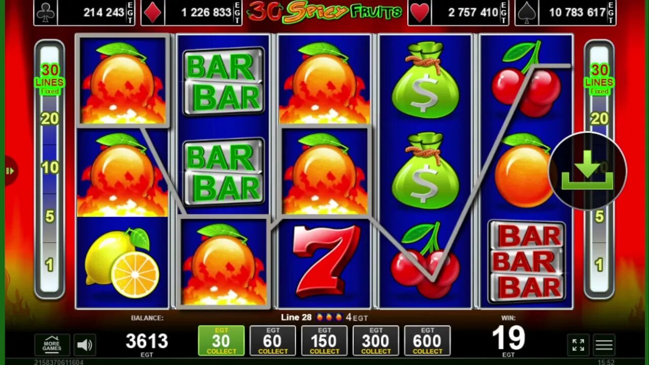 30 Spicy Fruits EGT