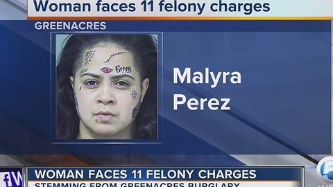 Woman faces 11 felony charges