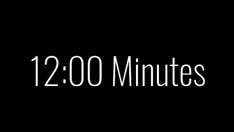 12 Minutes to a More Focused You: A Transformative Countdown Video