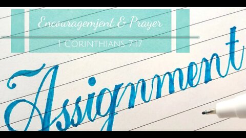 Encouragement and Prayer - 1 Corinthians 7:17