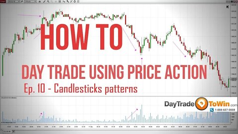 How to day trade using price action: Day trading for beginners episode 10: Candlesticks patterns