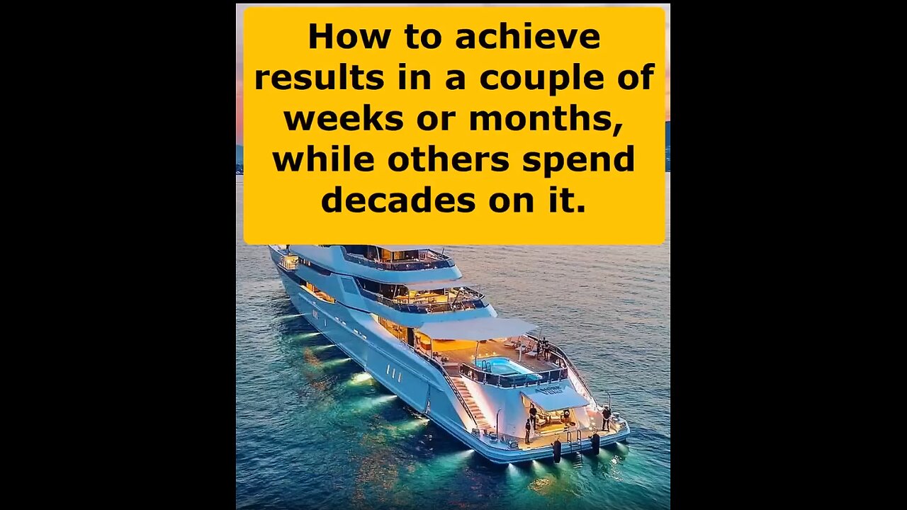 How to achieve results in a couple of weeks or months in business, while others spend decades on it.