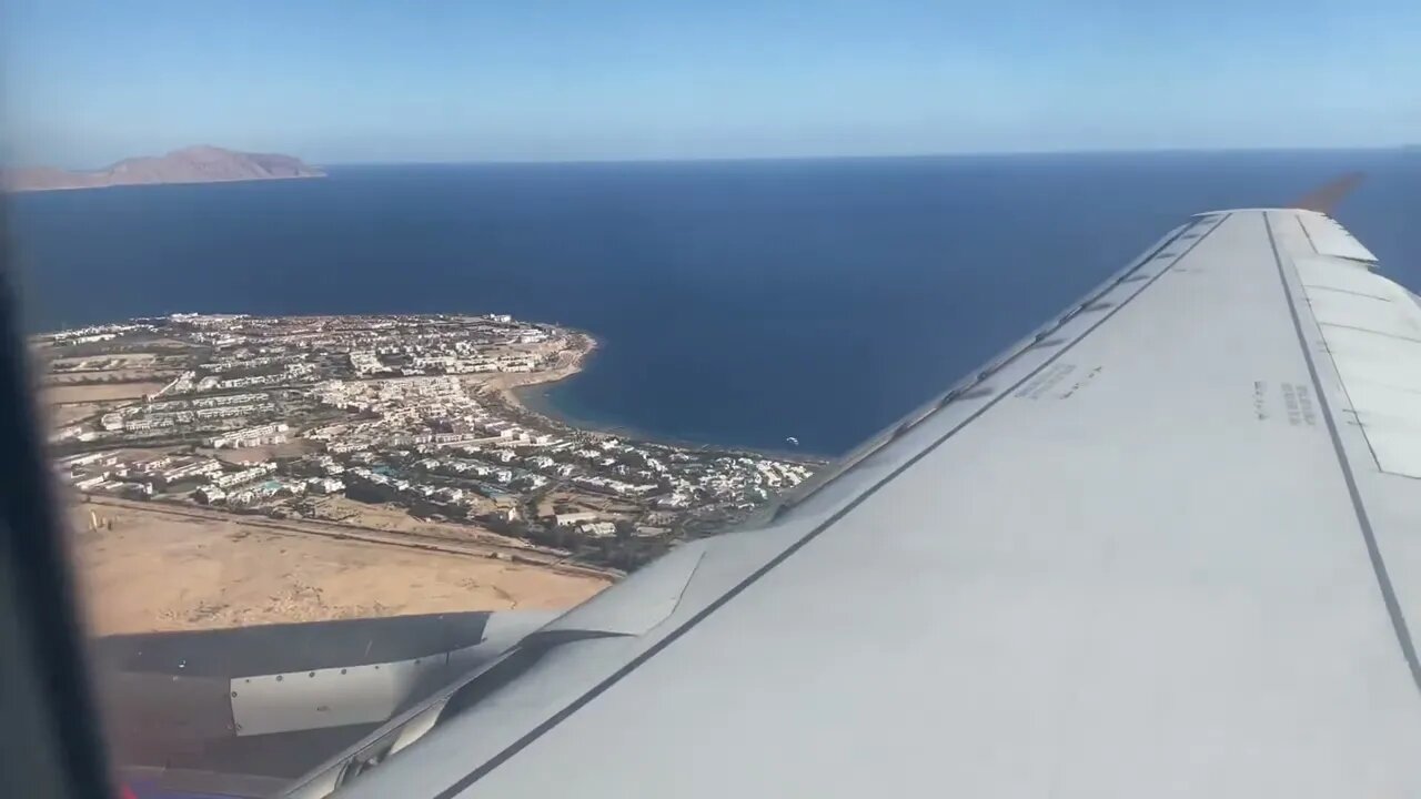 Nile Air Airbus A321 Landing Sharm El Sheikh Egypt